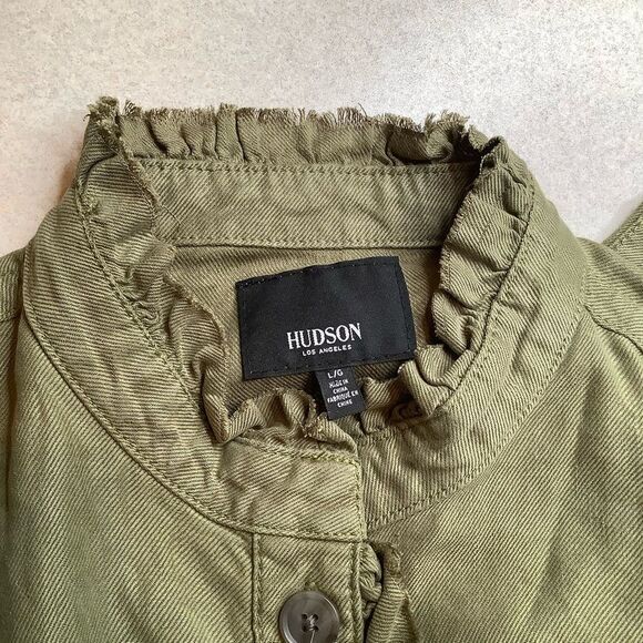 Hudson Jeans Utility Jumpsuit Olive Green Large - Picture 7 of 11